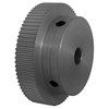B B Manufacturing 80-2P06-6A4, Timing Pulley, Aluminum, Clear Anodized,  80-2P06-6A4
